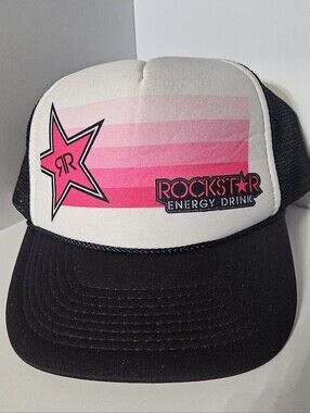 Rockstar Energy Pink Gradient Logo Trucker Hat